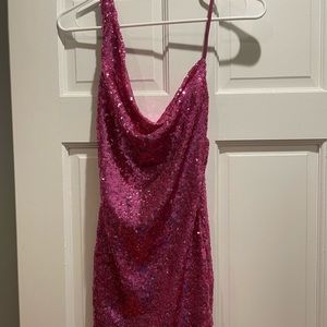 COPY - Pink sequin party dress